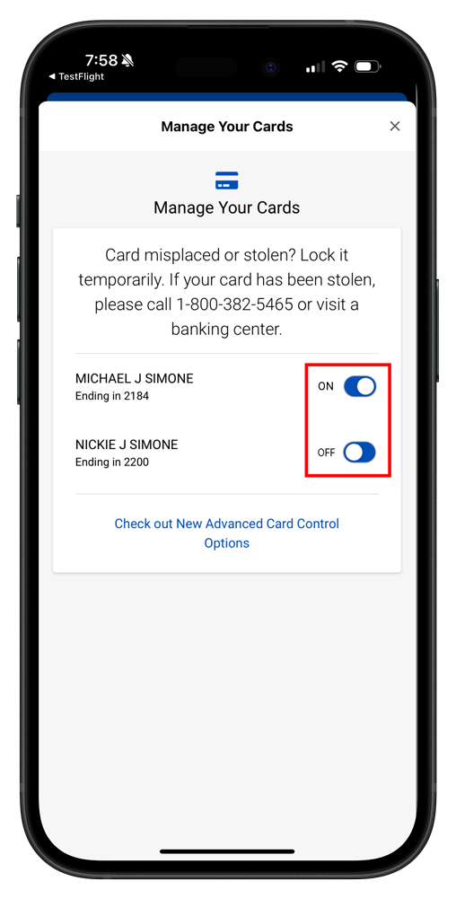Card Controls - First Horizon Bank