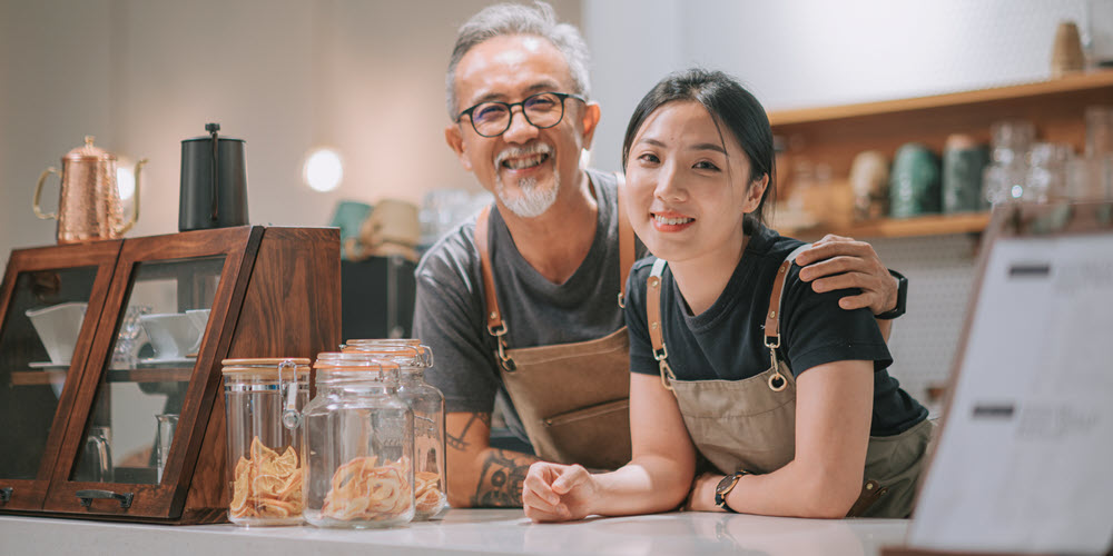 Father and daughter family business.