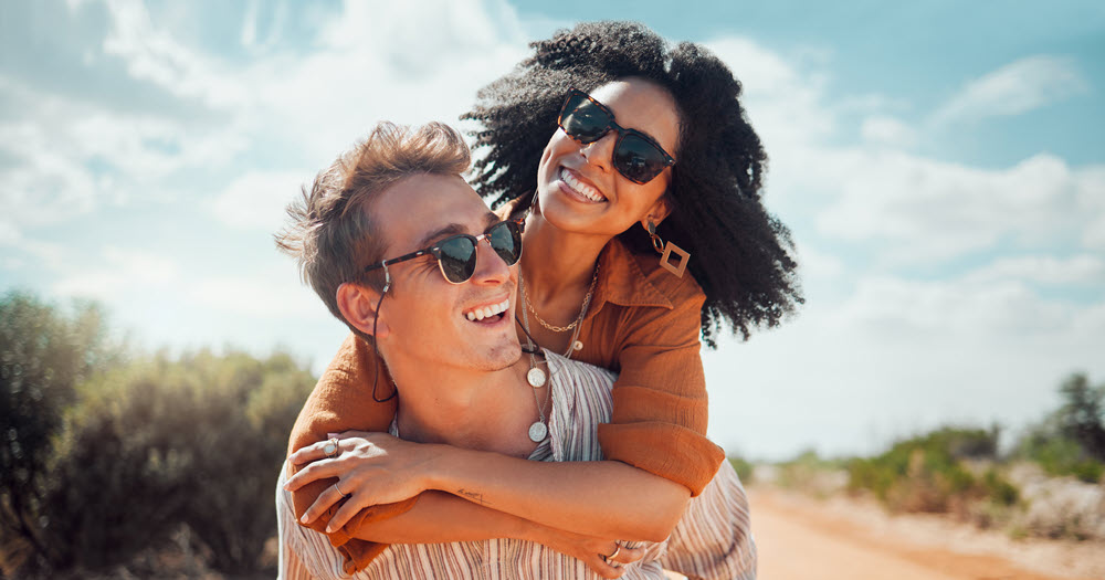 Couple at the beach.