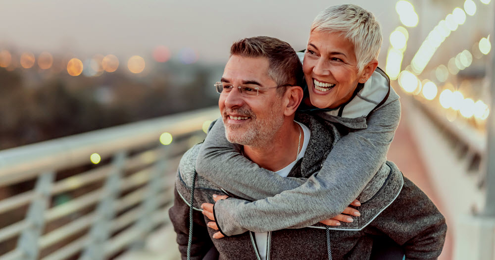 Couple planning for retirement.