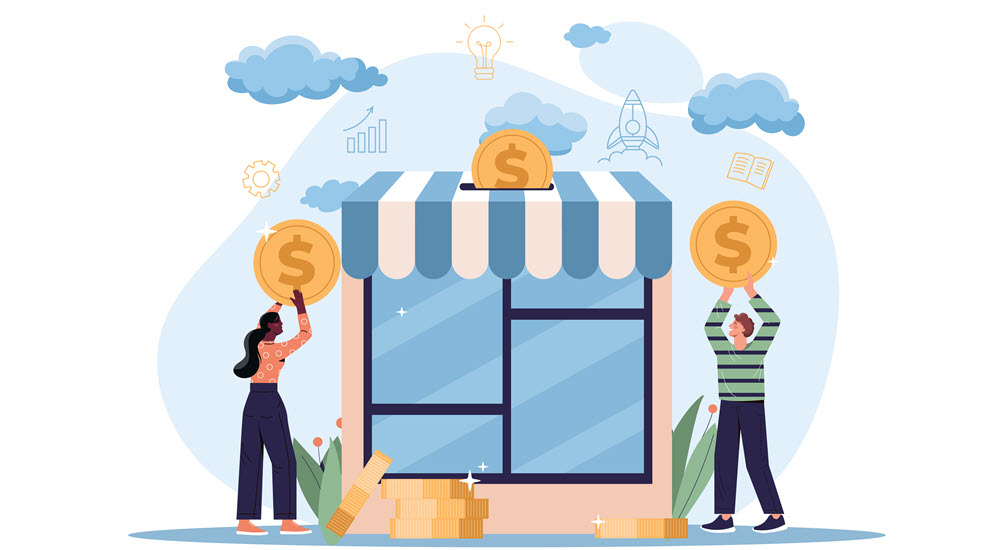 Pay off business debt.