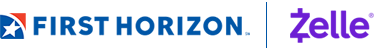 First Horizon and Zelle logo