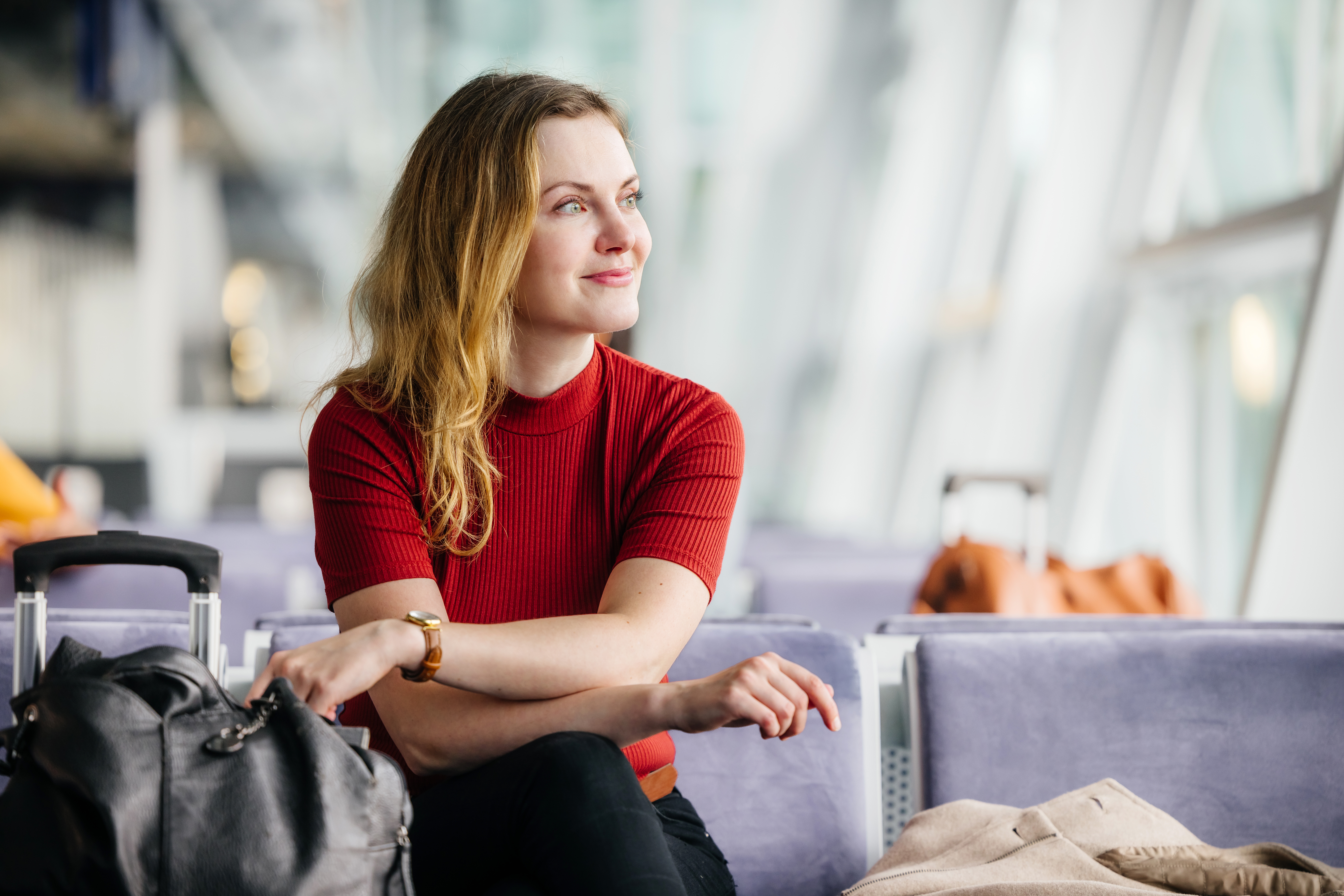 Woman working on finances