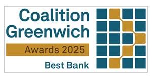 Coalition Greenwich Awards 2025 Best Bank logo