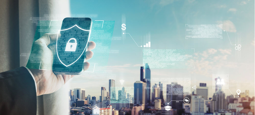 Mobile phone on a plane.